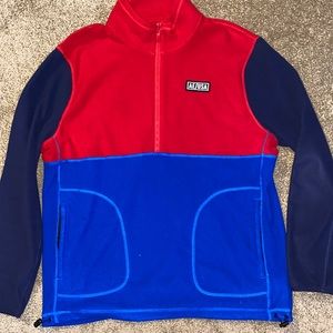 American Eagle fleece L half zip pullover.